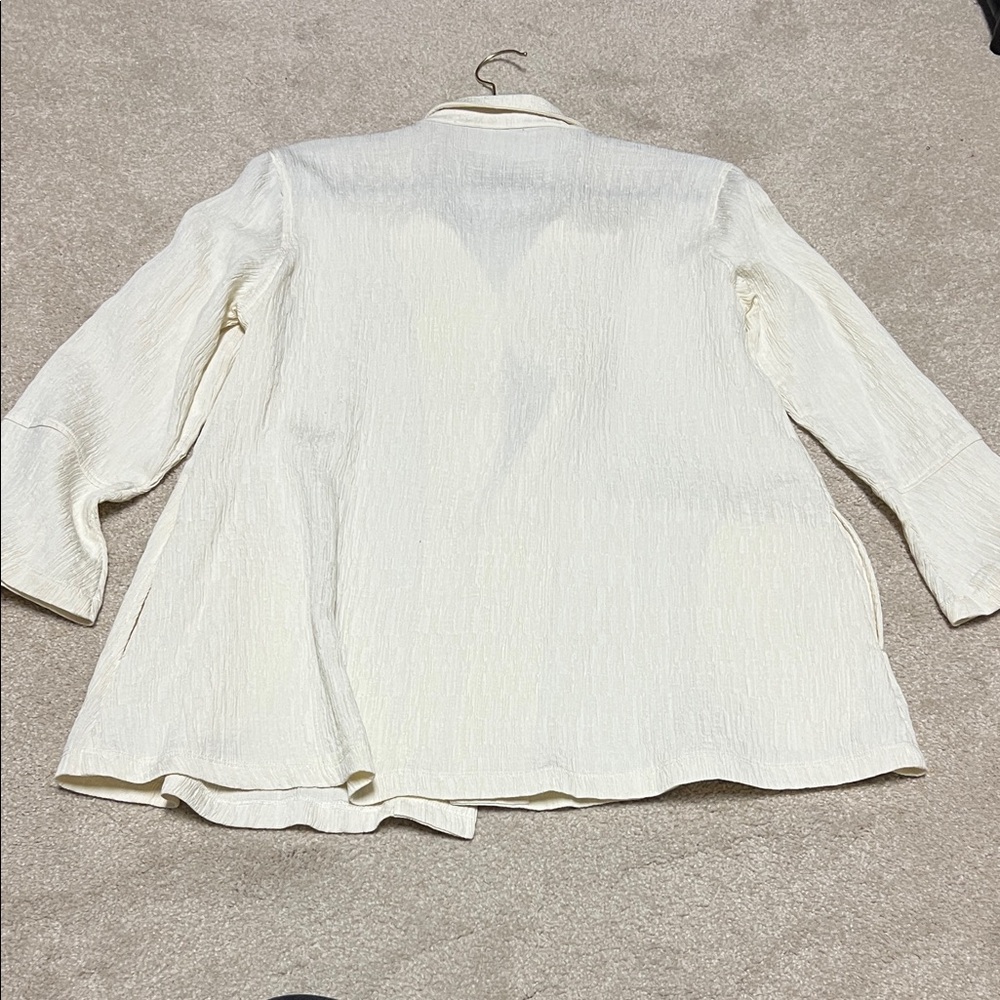 Cream Multiples Button-Up Jacket - Picture 3 of 13